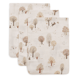 Image showing the Pack of 3 Muslin Washcloths, Tiny Park product.