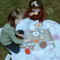 Image showing the Friendly Doughnut Rattle, Yellow product.
