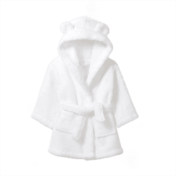 Image showing the Hydrocotton Baby Robe, 6 - 12 Months, White product.