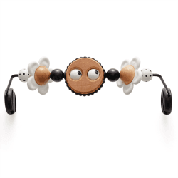 Image showing the Googly Eyes Baby Bouncer Toy, Black/White product.