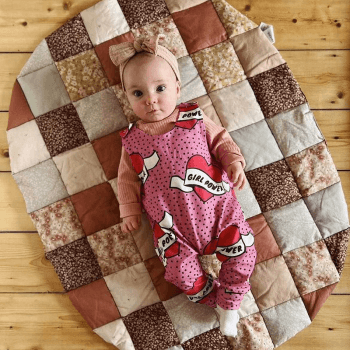 Image showing the Sleeveless Romper, 0 - 3 Months, Girl Power product.
