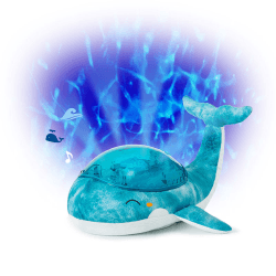 Image showing the Tranquil Whale Musical Night Light, Blue product.