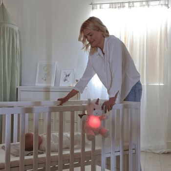 Image showing the LoveLight Lily the Unicorn™ Glowing Sound Machine, Pink product.