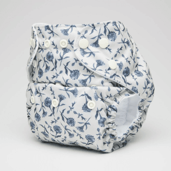 Image showing the Darling Buds Reusable Nappy, Blue product.