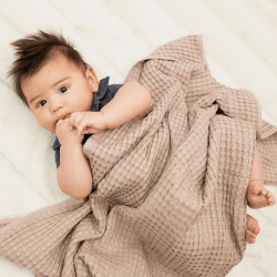 Image showing the Waffle Blanket, Sand product.