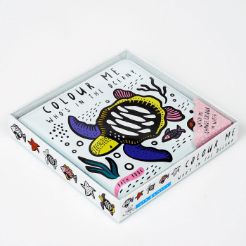 Image showing the Wee Gallery Whos In The Ocean Bath Book, Mixed product.