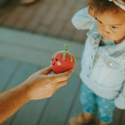 Image showing the Friendly Strawberry Rattle product.