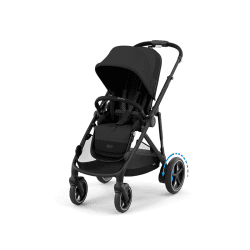 Image showing the eGazelle S Single to Double Pushchair, Moon Black product.