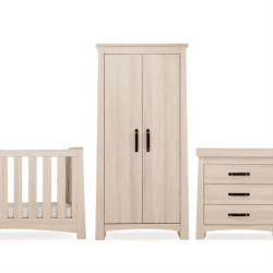 Image showing the Isla 3 Piece Nursery Furniture Set excl. Mattress, Ash product.