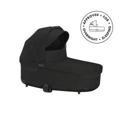 Image showing the Cot S Lux Carrycot, Moon Black product.