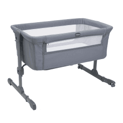 Image showing the Next2Me Essential Bedside Crib, Stone product.