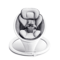 Image showing the Electric Baby Swing, Grey product.