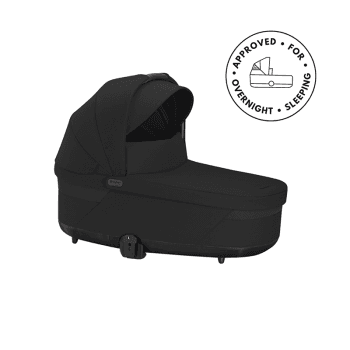 Image showing the Cot S Lux Carrycot, Moon Black product.