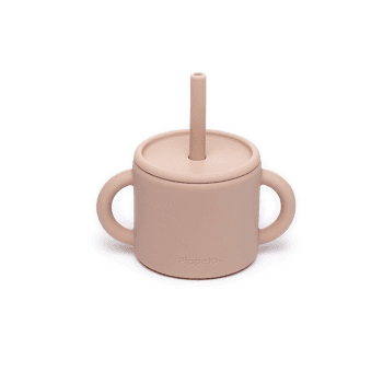 Image showing the Silicone Cup & Straw, Ash Rose product.