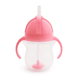 Image showing the Click Lock Tip & Sip Weighted Straw Cup, Pink product.