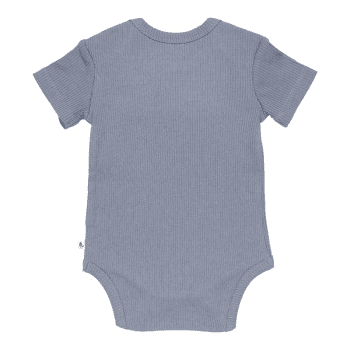 Image showing the Sailors Bay Short Sleeve Ribbed Bodysuit, 0 - 2 Months, Blue product.