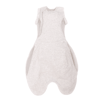 Image showing the Swaddle to Sleep Sleeping Bag, 0.5 TOG, 0 - 4 Months, Minimal Grey product.