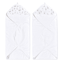 Image showing the Essentials Pack of 2 Hooded Towels, Country Floral product.