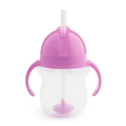 Image showing the Click Lock Tip & Sip Weighted Straw Cup, Purple product.