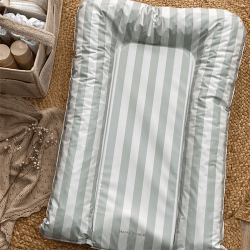 Image showing the Nest Changing Mat, Sage Candy Stripe product.