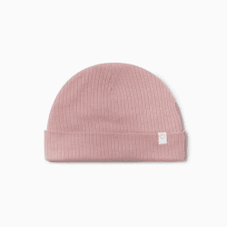 Image showing the Ribbed Hat, 3 - 6 Months, Rose product.