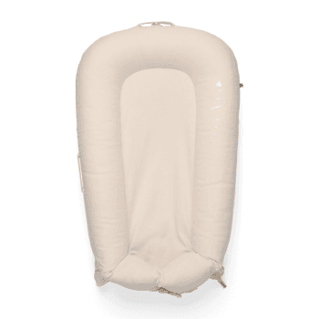 Image showing the Deluxe+ Dock Printed Baby Nest, Sand Chambray product.