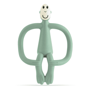 Image showing the Original Monkey Teething Toy, Mint Green product.