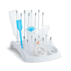Image showing the Folding Deluxe Bottle Drying Rack, White product.