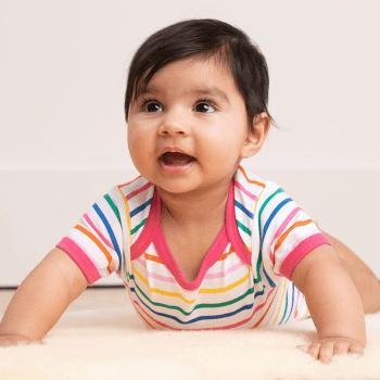 Image showing the Organic Cotton Baby Gift Set, 0 - 3 Months, Dove Print product.