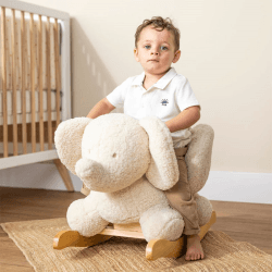 Image showing the Elephant Rocker, Ecru product.