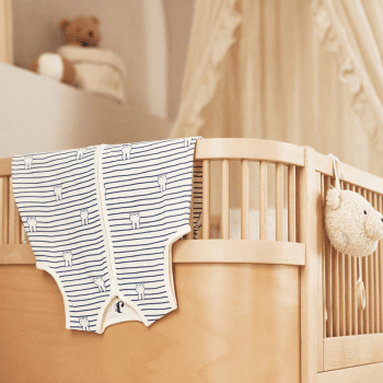 Image showing the Jollein x Miffy Sleeping Bag, 0.5 Tog, 3 - 6 Months, Navy product.
