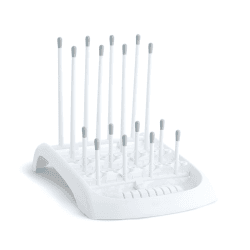 Image showing the Folding Deluxe Bottle Drying Rack, White product.