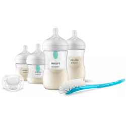 Image showing the Natural Response AirFree Vent 6 Piece Baby Bottle Set, Clear product.