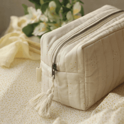 Image showing the Quilted Parent & Baby Wash Bag, Wild Chamomile product.