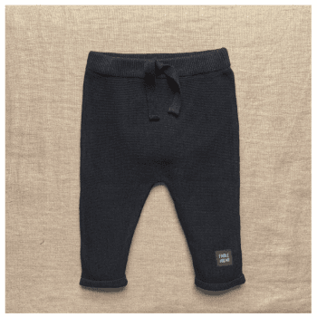 Image showing the Fable Knitted Joggers, 0 - 3 Months, Black product.