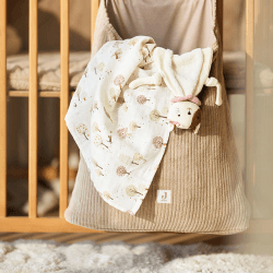 Image showing the Pack of 3 Muslin Cloths, 70 x 70cm, Tiny Park product.