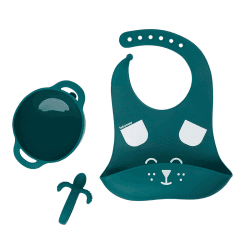 Image showing the First'isy 3 Piece Silicone Baby Weaning Set product.