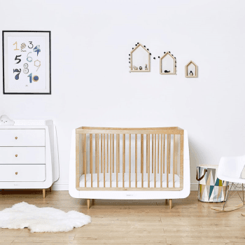 Image showing the SnuzKot Skandi Cot Bed excl. Mattress, Natural product.