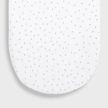 Image showing the Organic Moses Basket Fitted Sheet, W30 x L70cm, White product.