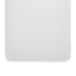 Image showing the Organic Crib Fitted Sheet, W35 x L80cm, Dove Rice product.