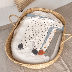 Image showing the Sleepsuit Pyjama GOTS, 0 - 3 Months, Big Dots Milky product.