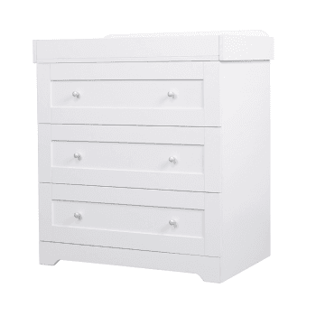 Image showing the Rio Chest of Drawers with Changing Unit, White product.