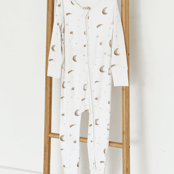 Image showing the Galaxy Bamboo Zip Sleepsuit, Newborn product.
