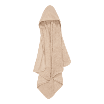 Image showing the Pure Hooded Baby Towel, 75 x 75cm, Beige product.