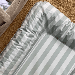 Image showing the Nest Changing Mat, Sage Candy Stripe product.