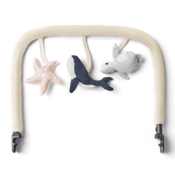 Image showing the Evolve Bouncer Toy Bar, Cream Ocean Wonders product.