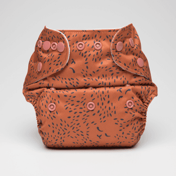 Image showing the Baby Bear Reusable Nappy, Brown product.