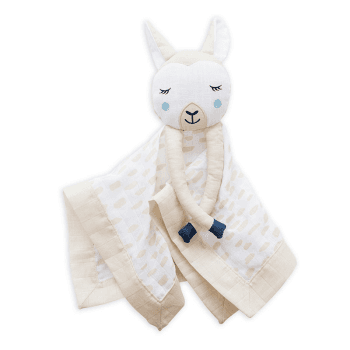 Image showing the Llama Cotton Muslin Lovie product.