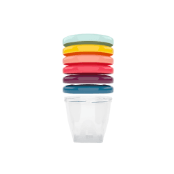 Image showing the Babybols Set of 6 Baby Food Storage Containers, 250ml product.