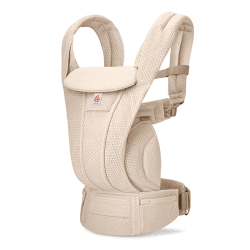 Image showing the Omni Deluxe Mesh Baby Carrier, Natural Beige product.